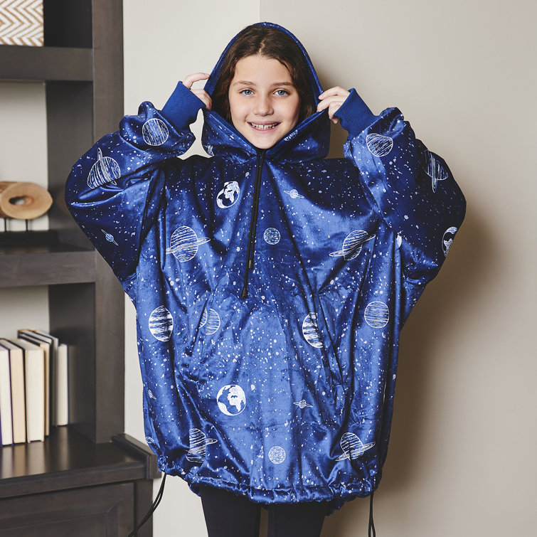 Nestl Oversized Unisex Wearable Blanket - Reversible Hoodie Blanket- Giant  Sweater Blanket Hoodie