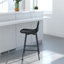 Henrine Upholstered Counter Stool with Metal Frame-1118811361