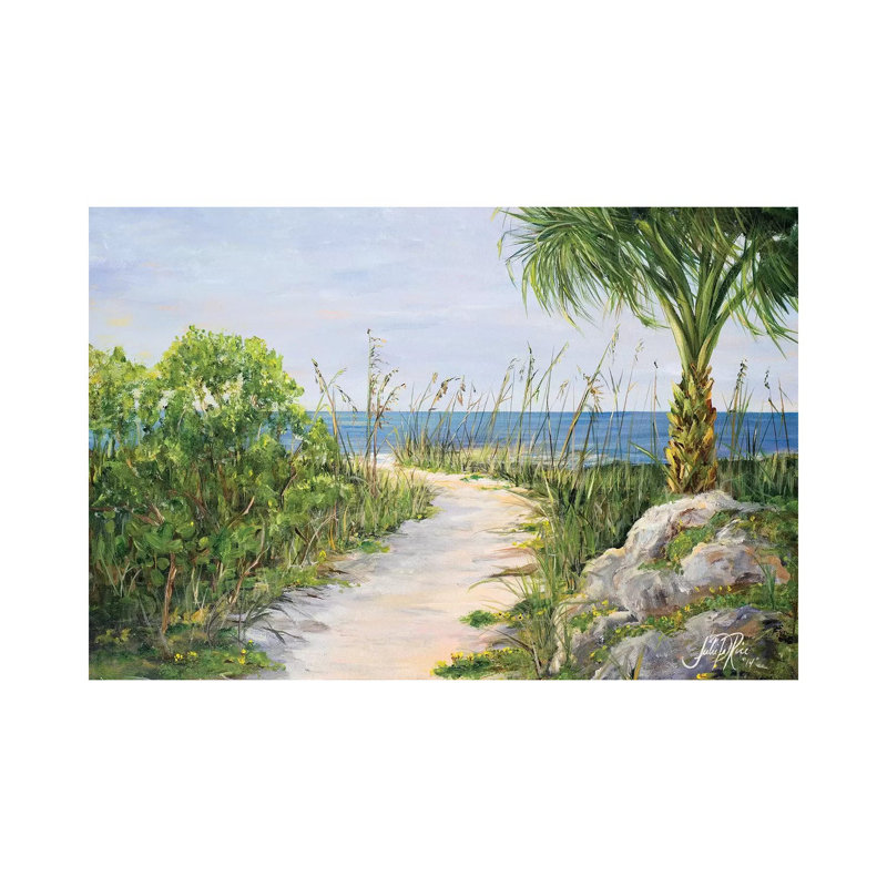 My Path To Paradise by Julie Derice - Wrapped Canvas Painting, 20.32 cm H x 30.48 cm W