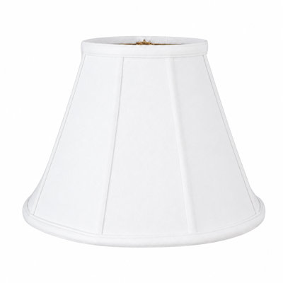 Abat-jour en satin blanc cassé 18 po Empire