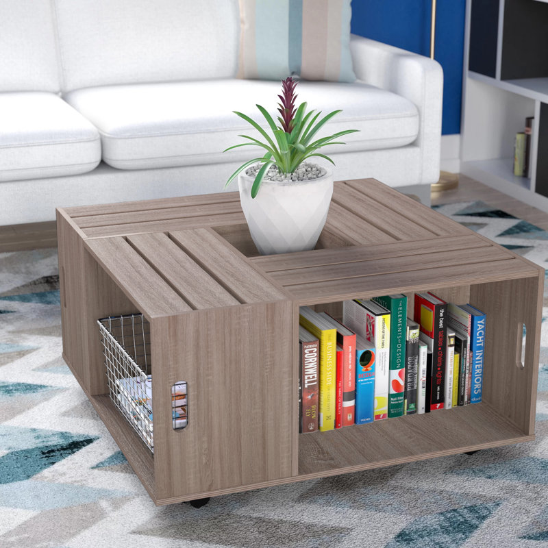 Henjes Single Coffee Table, Weathered Wood