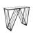 Elouan 42 " W Glass Top Console Table