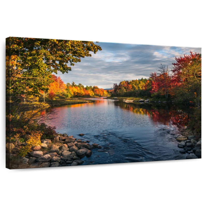 Lac d'automne Alvord Acadia, H 24 po x l 36 po