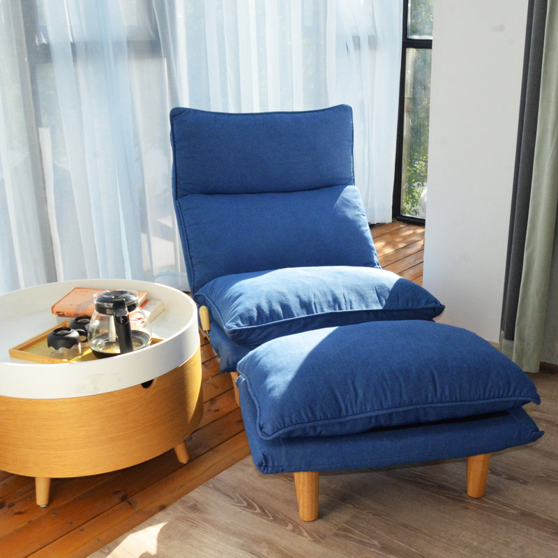 Lazy Sofa Balcony Leisure Chair Bedroom Sofa Chair Foldable Reclining Chair Leisure Single Sofa Functional Chair