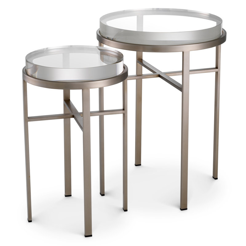 Hoxton Glass Nesting End Table