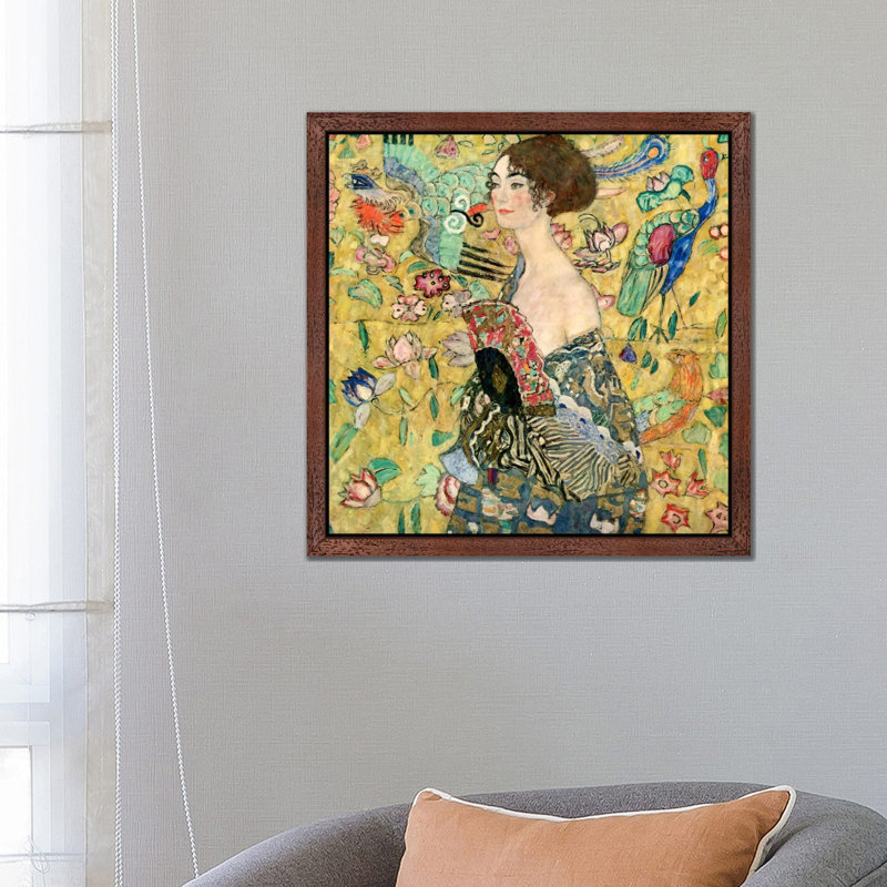 Print on Canvas, 66.04cm H x 66.04cm W x 3.81cm D, Brown Floater Framed