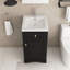 20 po Meuble-lavabo de salle de bain avec lavabo en céramique-8735768