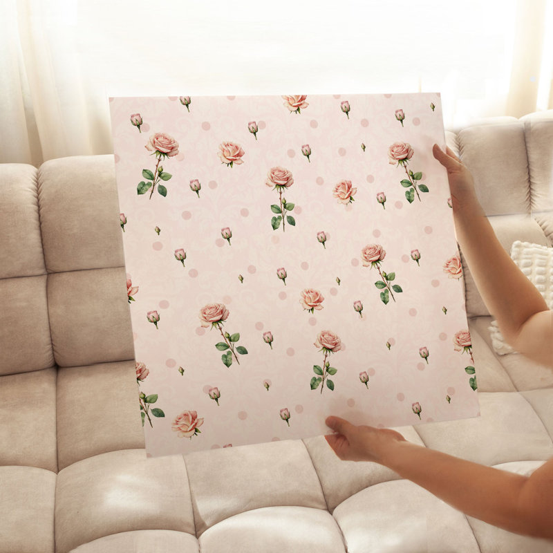 Impression florale sans motif floral, H 10 po x l 10 po
