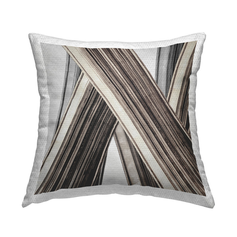 Coussin d'extérieur imprimé à motif d'intersection de lignes par PI Studio