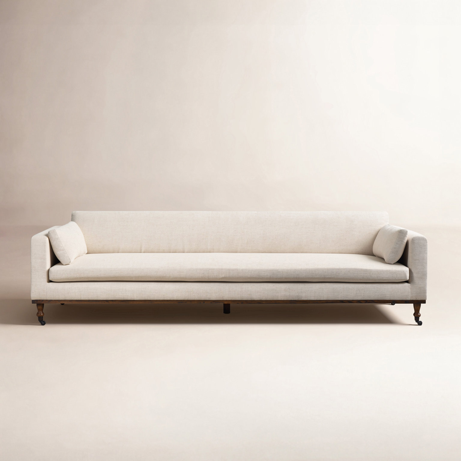 Tenby 97" Sofa, Thames Cream Linen Blend