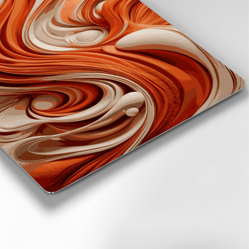 «Biomorphic Abstraction 62», art mural en métal brun, H 12 po x l 18 po