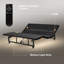 Base de lit réglable Base de lit avec tête et pied incliné, télécommande sans fil 4 ports USB, veilleuses sous le lit, moteur silencieux sans gravité-1791000337