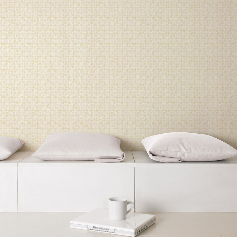 10m x 53cm Matte Wallpaper Roll, Light Yellow