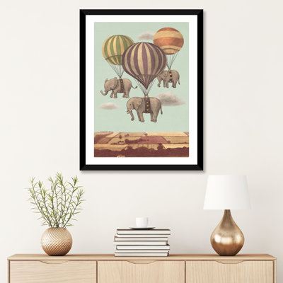 " Flight Of The Elephants Mint " by Terry Fan