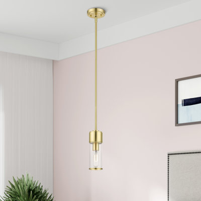 Luminaire suspendu cylindrique à 1 lumière Marciann