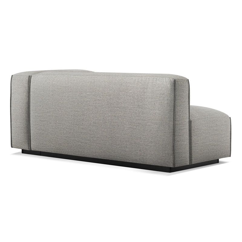 Cleon Chaise Lounge, Coffee Velvet, Right Hand Facing