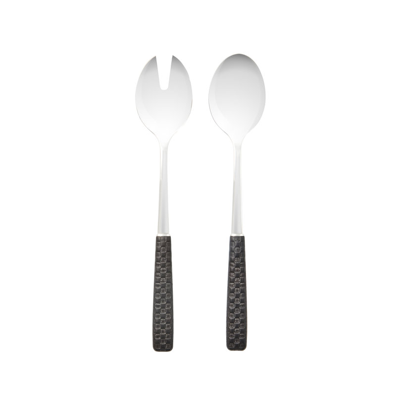 Everyday Salad Serving Set, Black