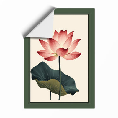 Lotus Bloom Botanical - Framed Print