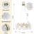 8-light Geometric Crystal Chandelier