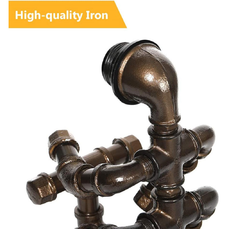 Lampe de table brune 13 po Chidi