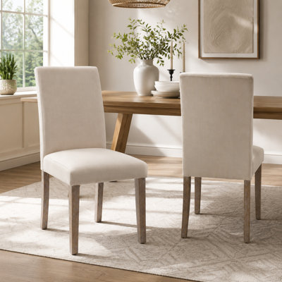 Chaise d'appoint rembourrée en tissu 