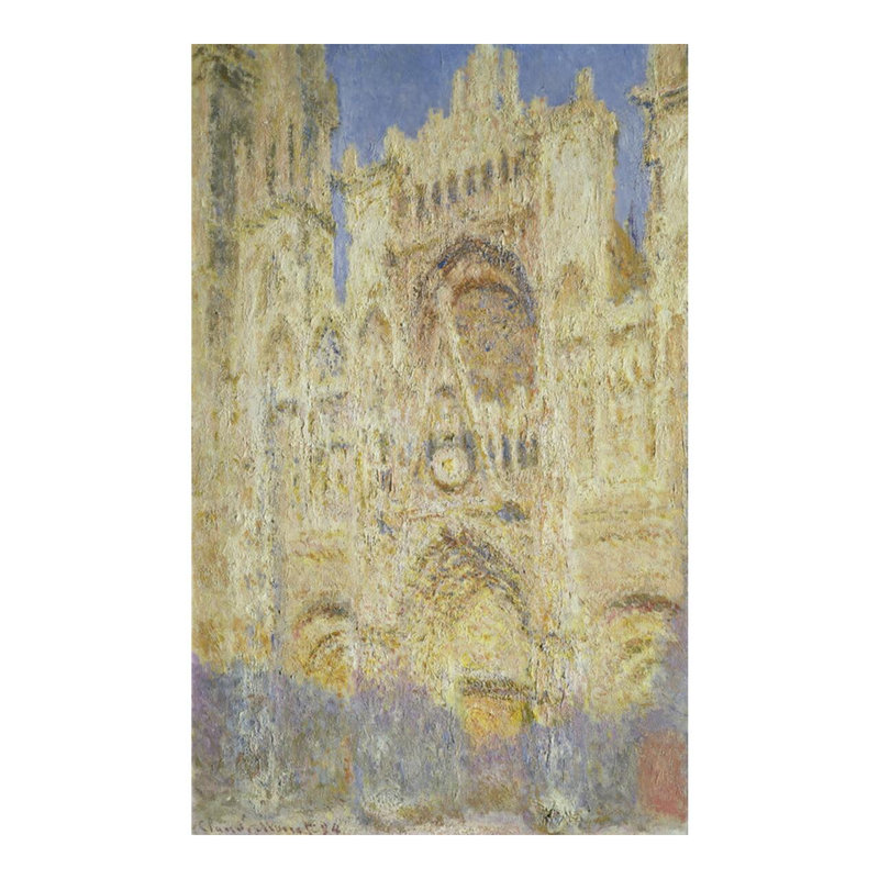 «Rouen Cathedral at Sunset» par Frederic Bazille - Estampe numérique, H 20 po x l 16 po