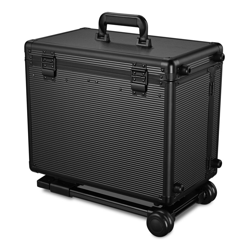 Organisateur de maquillage en aluminium Hygema, Noir