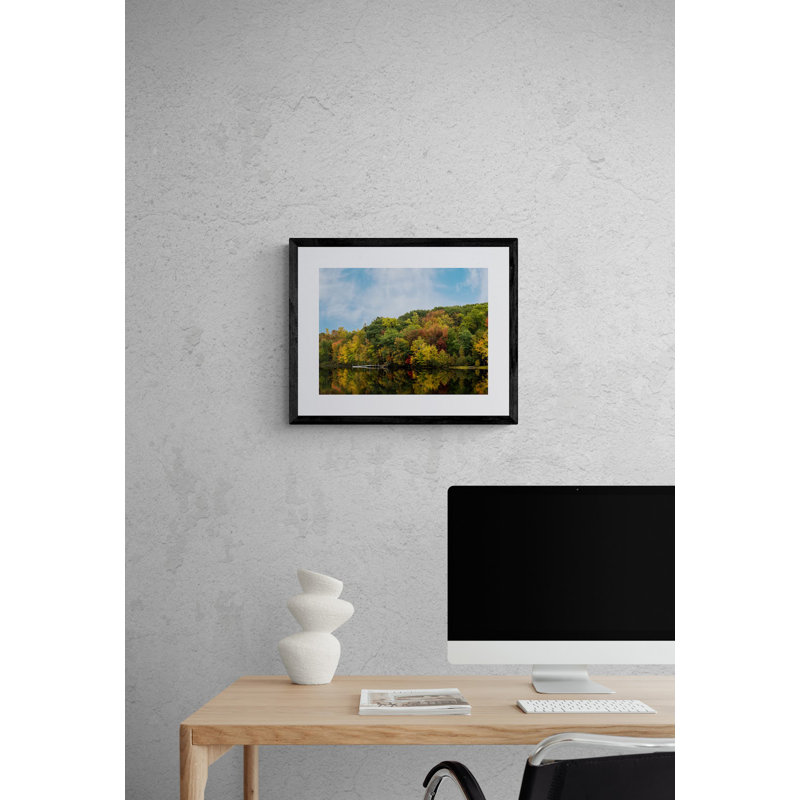 Tom Kostes " Autumn In Appleton Maine " by Tom Kostes, Black Framed Paper, 20" H x 16" W