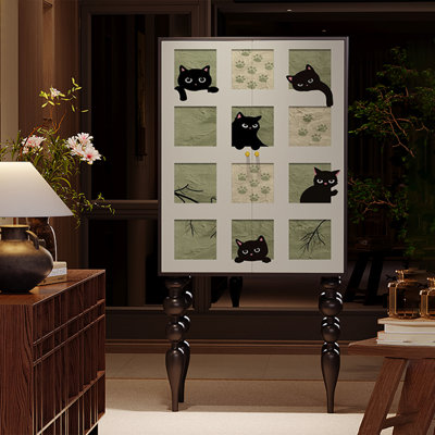 Armoire d'appoint moderne en bois multifonctionnelle