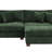 3 - Piece Upholstered Green Chenille Modular Sectional Sofa with Throw Pillows & Removable Ottomans-767693264-767693277