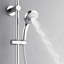Douche de rénovation FORNO ACQUA AcquaSPA, pluie de tête, pomme de douche de 8 pouces, pomme de douche à main, jets de corps, inverseur à 6 fonctions, débit de 2,5 GPM-116472685
