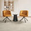 Chaises de salle à manger modernes et rembourrées, pivotantes à 270 °, avec base en métal-1183843019