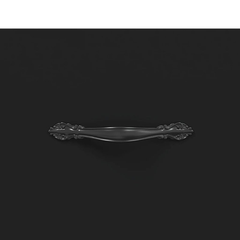 Edler Four Leg Coffee Table with Storage, Black