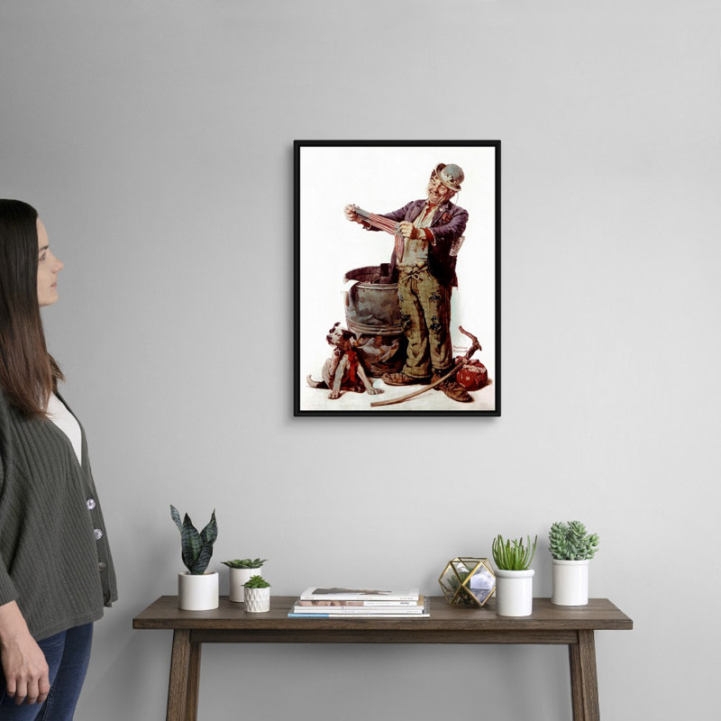 «Still Good», art mural sur toile, Cadre flottant noir, H 26 po x l 20 po x P 1,75 po