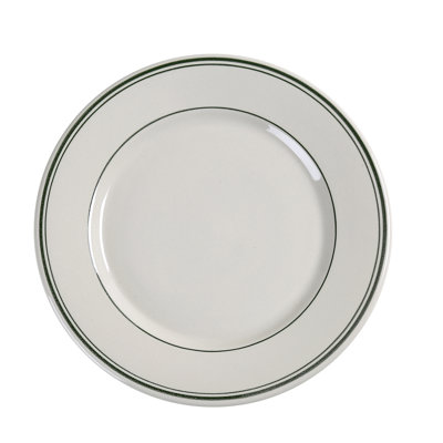 Green Band 5.5" Bread Plate