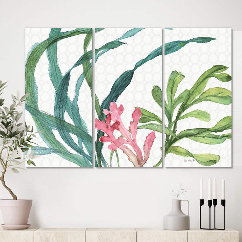 « mixed », vert botanique iiii, reproduction d’image multi-pièces sur toile campagne, H 28 po x l 36 po x P 1 po