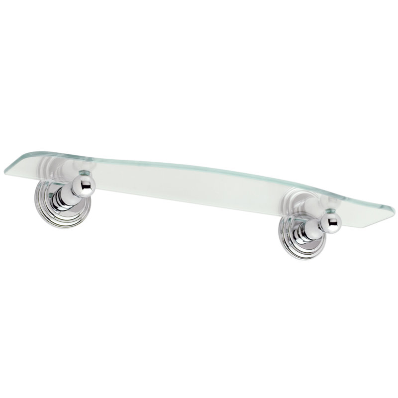 Chelsea Accent Shelf, Polished Chrome, 2.6" H x 24" W x 5.5" D
