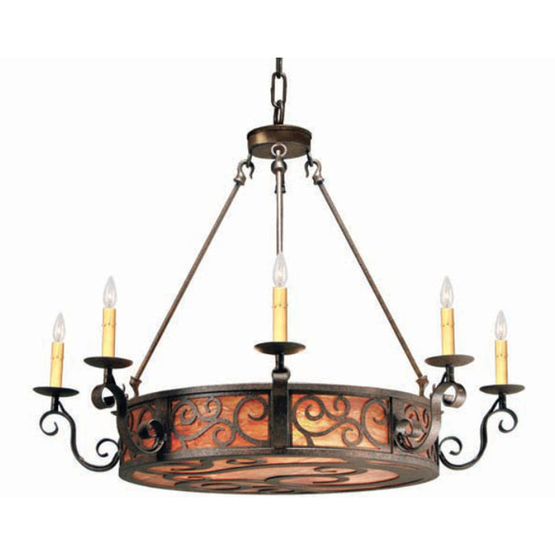 Delano 11 - Light Chandelier, Antique Rust, New Mica