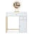 Luxurious Versatile Vanity Desk with Multiple Storage Options and Adjustable Lighting