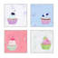 Cupcakes. Set Of 4 Print by Katy Montica-242430561-242430616