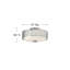 Plafonnier semi-encastré 3 lumières 15 po Jules-552579518-552579456