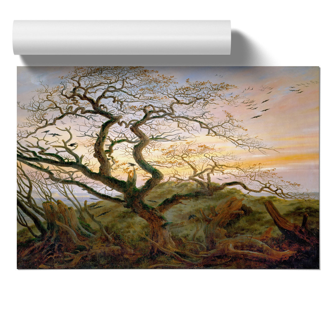 The Tree of Crows by Caspar David Friedrich - Frameless Print