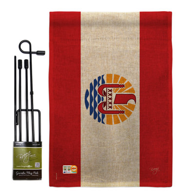 Double Sided 18.5'' H x 13'' W Polyester Flag Set