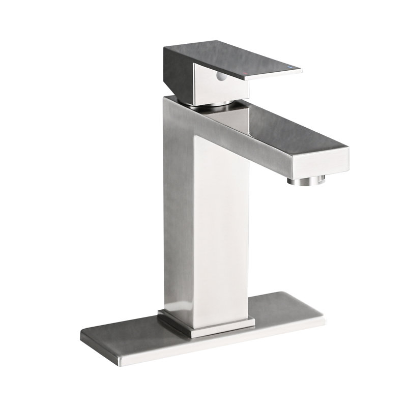 Robinet de salle de bain Modern, Nickel brossé