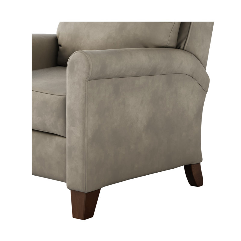 Fauteuil inclinable en cuir Pep, Galet Fresca, Manuel