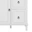 Armoire de rangement rétro multifonctionnelle avec tablettes réglables, 3 tiroirs et 3 compartiments fermés