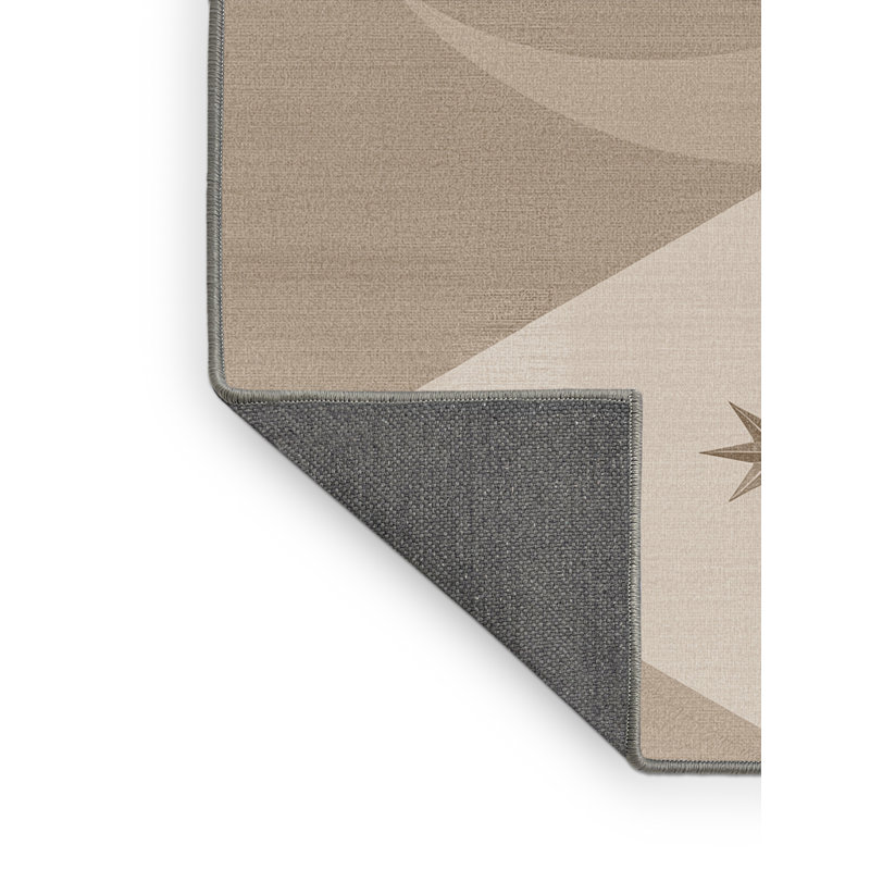 Tapis gris moelleux doux et moelleux Edgemont, 6 x 9