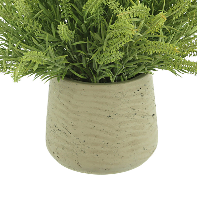 Faux Astilbe Plant in Fiberstone Pot