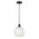 Mini-luminaire suspendu à cordon 1 lumière Edison White Mouchette 6 po-616-G1216