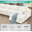Canapé modulaire réversible en chenille de 143,2 po de largeur Worthland (8 pièces)-410538524